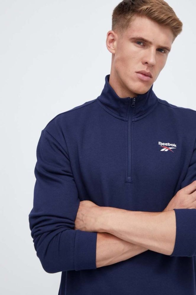 Кофта Reebok чоловіча колір синій з принтом (3540996) фото 4