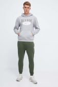 Кофта Reebok Classic чоловіча колір сірий з капюшоном з аплікацією (3553691)