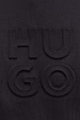 Бавовняна кофта HUGO чоловіча колір чорний однотонна (3506696)