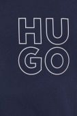 Бавовняна кофта лаунж HUGO колір синій з принтом