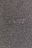 Бавовняна кофта HUGO чоловіча колір сірий однотонна (3485507)