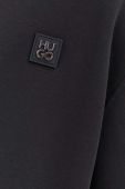 Кофта HUGO чоловіча колір чорний однотонна (3632692)