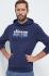 Кофта Ellesse чоловіча колір синій з капюшоном з принтом
