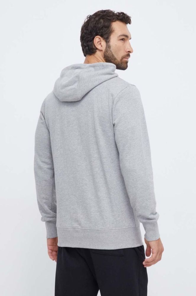Кофта Ellesse чоловіча колір сірий з капюшоном з принтом (3624971) фото 3