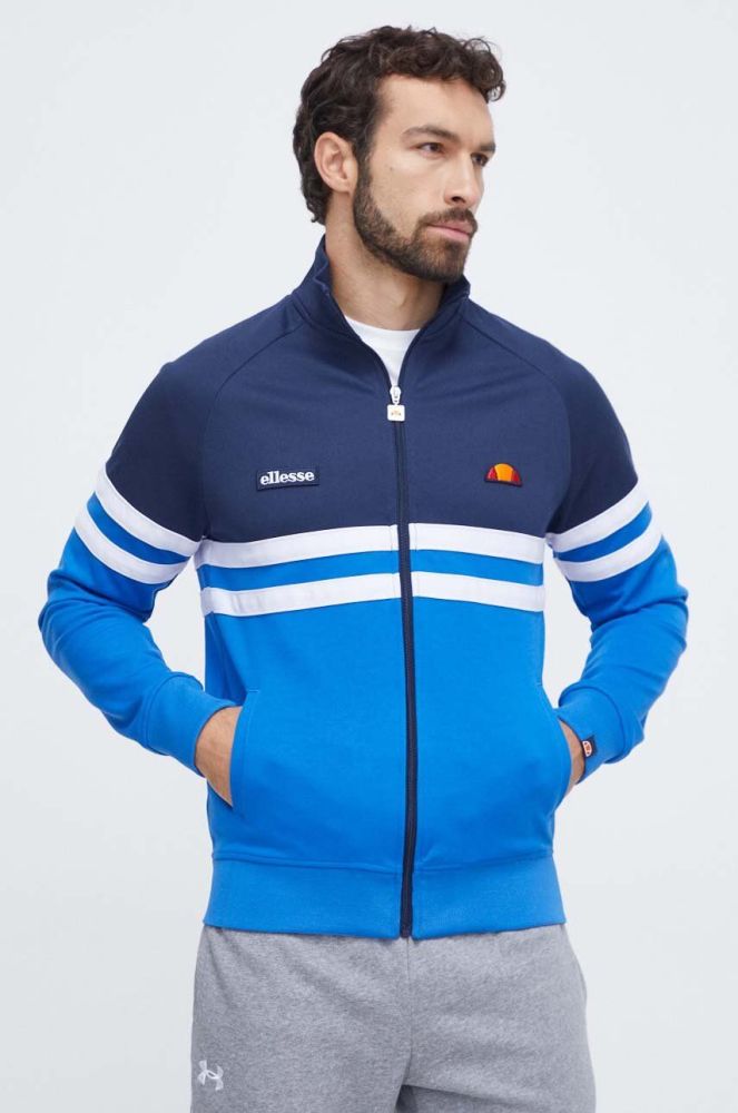 Кофта Ellesse чоловіча  візерунок колір блакитний (3629379)