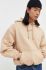 Кофта Karl Kani чоловіча колір бежевий з капюшоном з аплікацією (3445491)