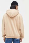 Кофта Karl Kani чоловіча колір бежевий з капюшоном з аплікацією (3445491)