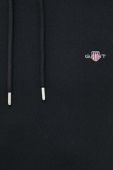 Кофта Gant чоловіча колір чорний з капюшоном однотонна (3563923)