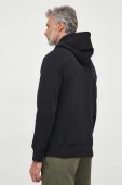 Кофта Gant чоловіча колір чорний з капюшоном з аплікацією (3609366)