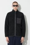 Кофта Fjallraven Vardag Pile чоловіча колір чорний однотонна