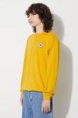 Бавовняна кофта Fjallraven 1960 Logo чоловіча колір жовтий з аплікацією