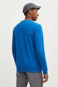 Бавовняна кофта Fjallraven 1960 Logo чоловіча  однотонна колір блакитний