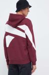 Кофта Reebok Classic чоловіча колір бордовий з капюшоном візерунок