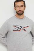 Кофта Reebok чоловіча колір сірий з принтом (3566954)