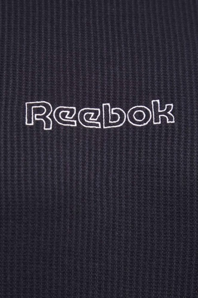 Кофта Reebok чоловіча колір чорний однотонна (3550030) фото 5