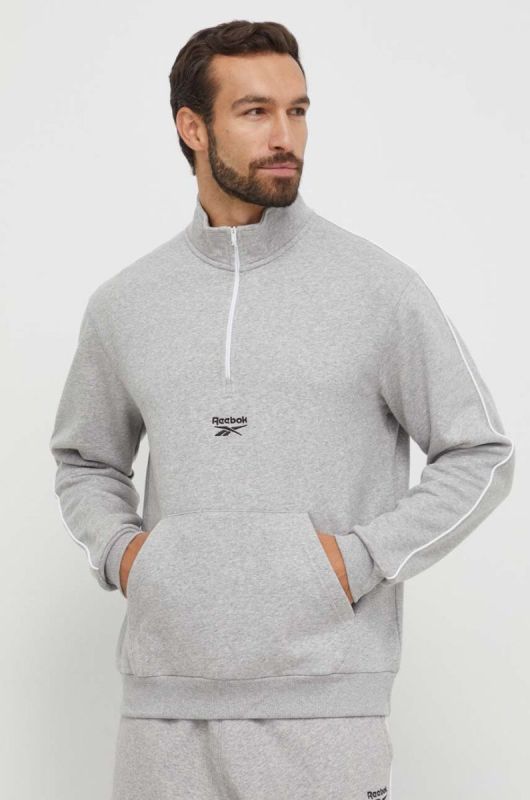Кофта Reebok чоловіча колір сірий меланж (3567001)