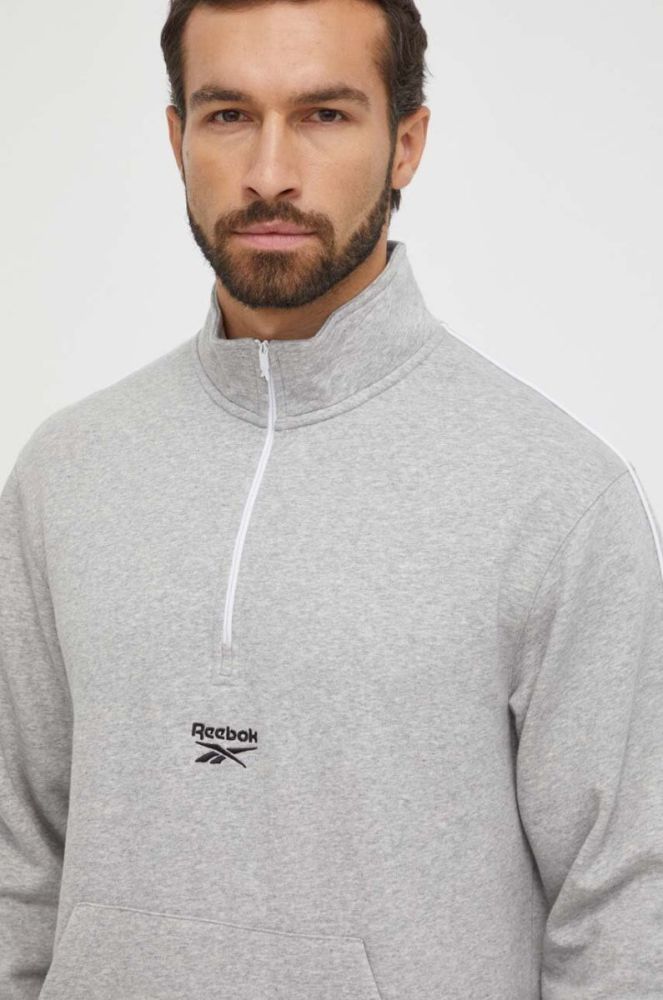 Кофта Reebok чоловіча колір сірий меланж (3567001) фото 4
