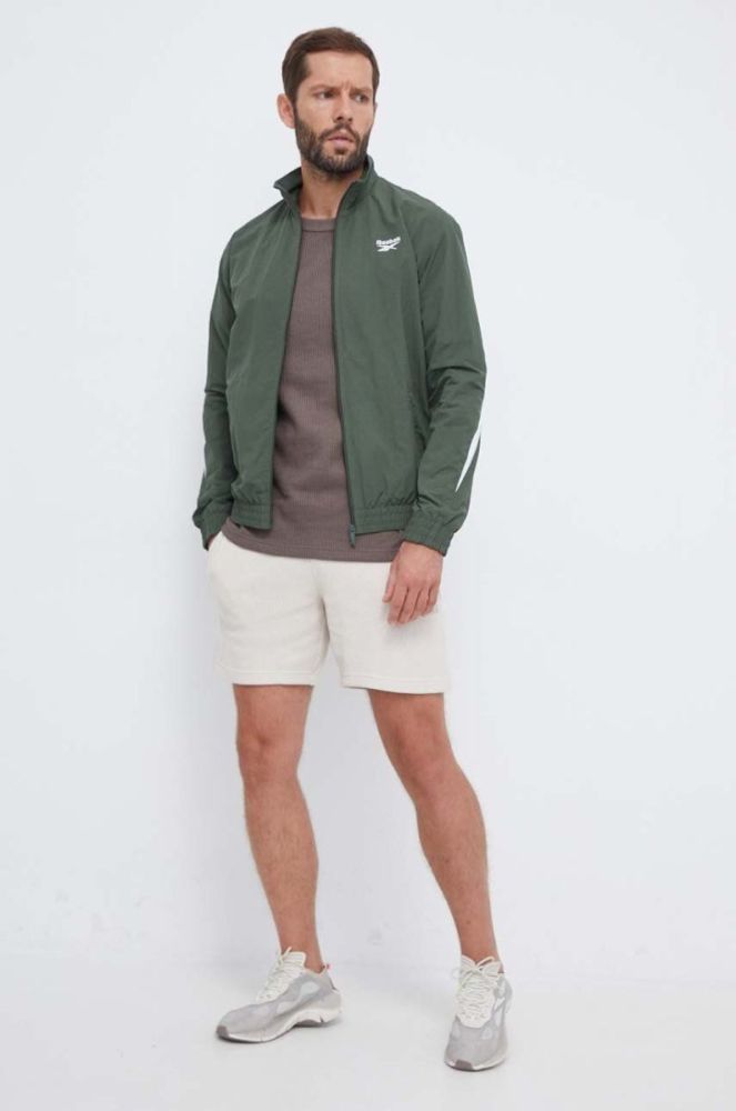 Куртка Reebok Classic чоловіча колір зелений перехідна (3567016) фото 2
