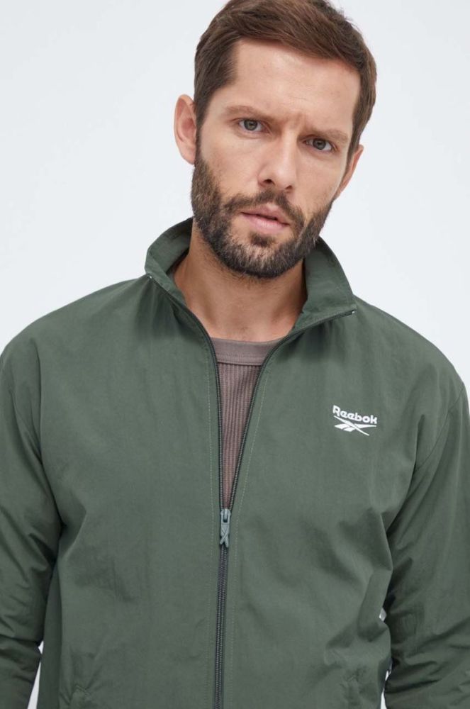 Куртка Reebok Classic чоловіча колір зелений перехідна (3567016) фото 4