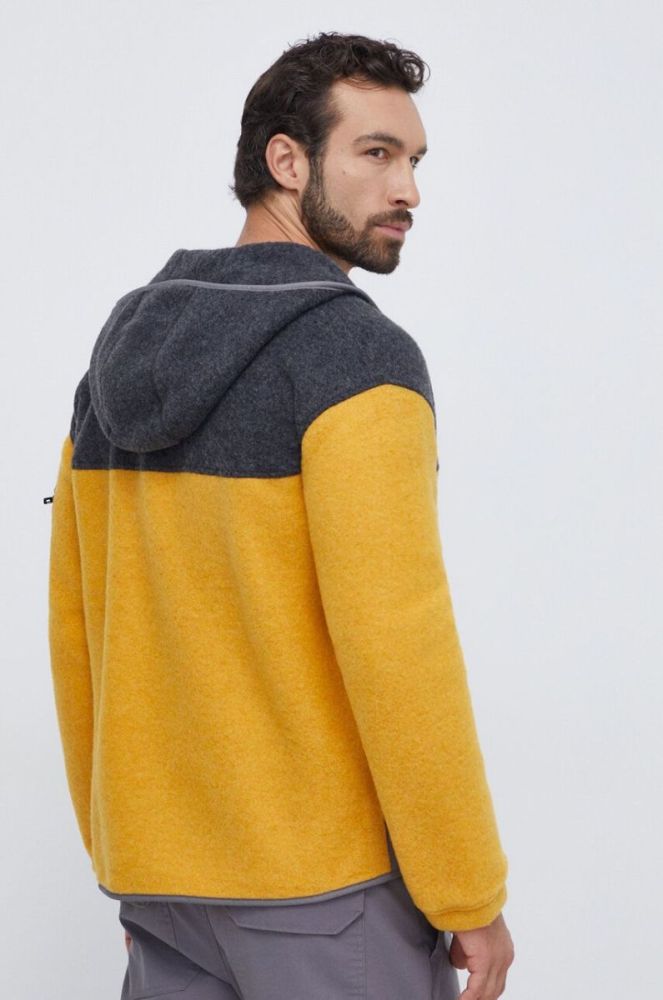 Спортивна кофта Smartwool Hudson колір сірий з капюшоном візерунок фото 3