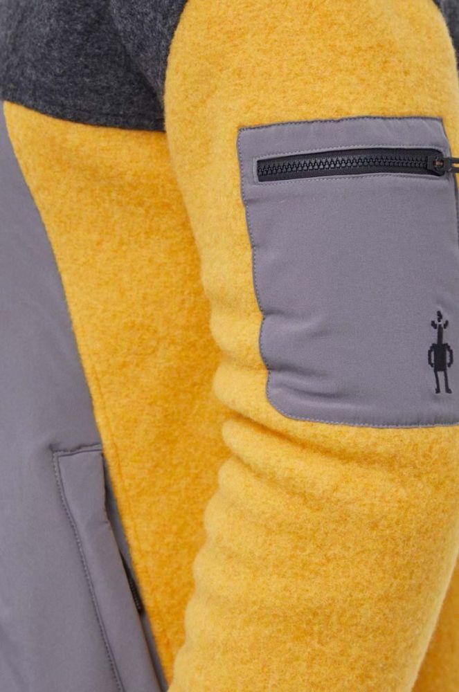 Спортивна кофта Smartwool Hudson колір сірий з капюшоном візерунок фото 5