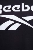 Кофта Reebok чоловіча колір чорний з капюшоном з принтом (3550043)