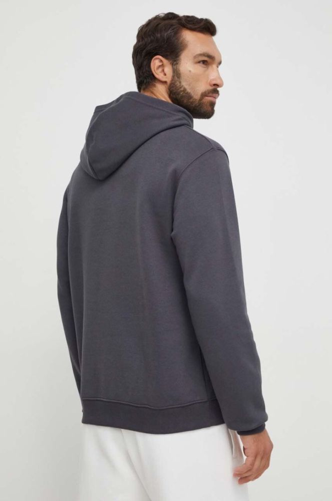 Кофта Reebok Classic чоловіча колір сірий з капюшоном з аплікацією (3567030) фото 3