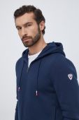 Кофта Rossignol чоловіча колір синій з капюшоном однотонна