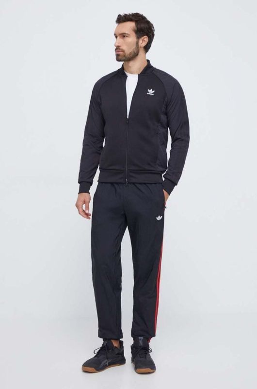 Кофта adidas Originals чоловіча колір чорний однотонна (3617400) фото 2