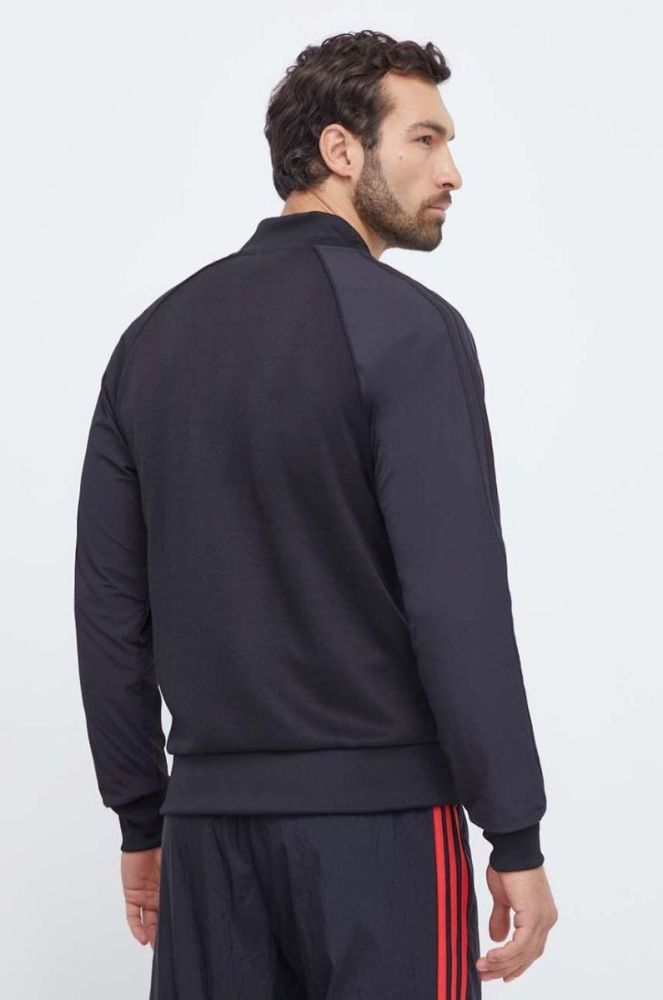 Кофта adidas Originals чоловіча колір чорний однотонна (3617400) фото 3