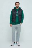 Бавовняна кофта adidas Originals чоловіча колір зелений з капюшоном з принтом (3629331)