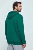 Бавовняна кофта adidas Originals чоловіча колір зелений з капюшоном з принтом (3629331)
