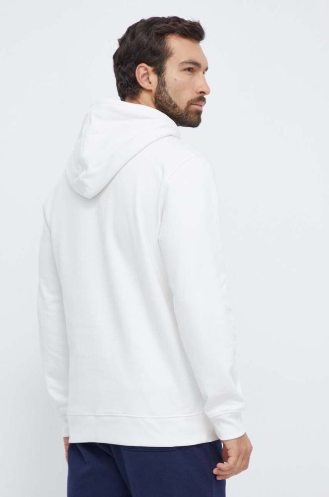 Кофта Burton чоловіча колір білий з капюшоном з принтом фото 3