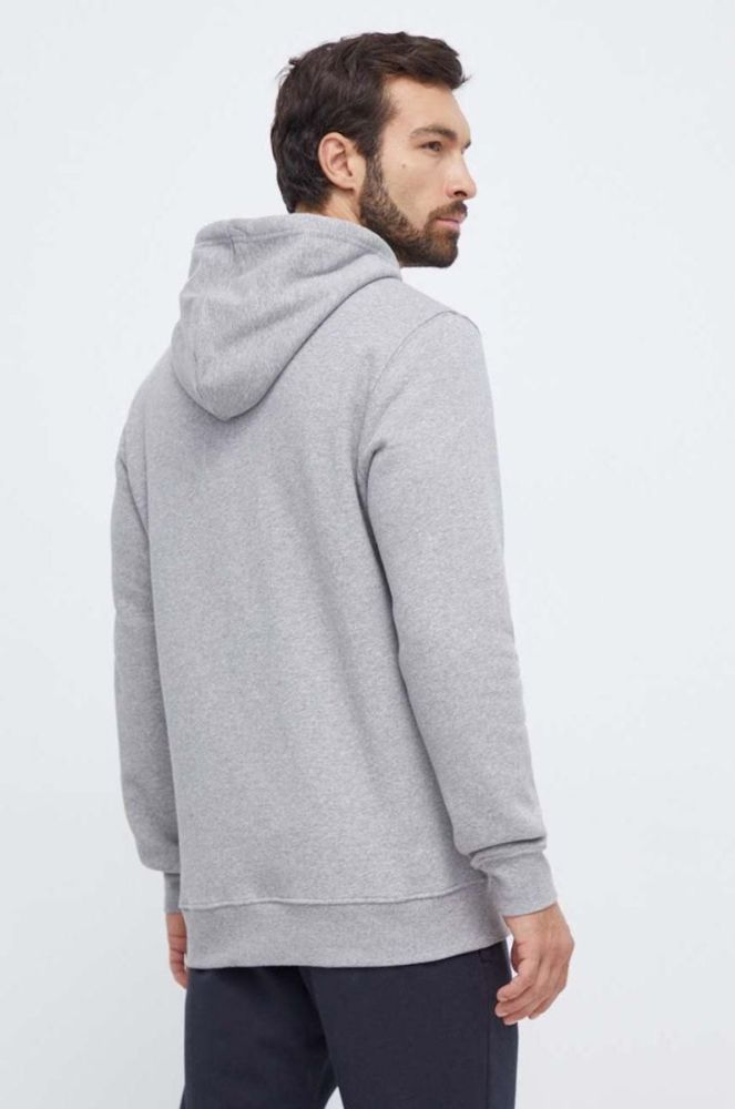 Кофта Burton чоловіча колір сірий з капюшоном меланж фото 3