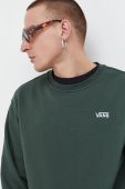 Кофта Vans чоловіча колір зелений однотонна (3680979)