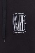 Кофта Vans чоловіча колір чорний з капюшоном з принтом (3688332)