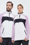 Спортивна кофта Quiksilver Powder Chaser колір білий візерунок Спортивна кофта Quiksilver Powder Chaser колір білий візерунок