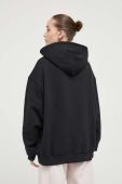 Кофта Vertere Berlin колір чорний з капюшоном з аплікацією