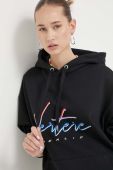 Кофта Vertere Berlin колір чорний з капюшоном з аплікацією