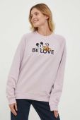 Бавовняна кофта United Colors of Benetton x Disney колір рожевий візерунок