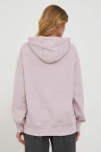 Бавовняна кофта United Colors of Benetton x Disney колір рожевий з капюшоном візерунок