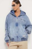 Джинсова куртка Guess Originals перехідна колір блакитний (3621358)