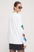 Кофта Guess Originals колір білий з аплікацією