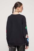 Кофта Guess Originals колір чорний з аплікацією