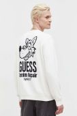 Бавовняний светр Guess Originals колір бежевий легкий