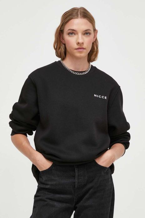 Кофта Nicce колір чорний однотонна