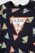 Дитячі бавовняні повзунки Guess колір темно-синій (3403357)