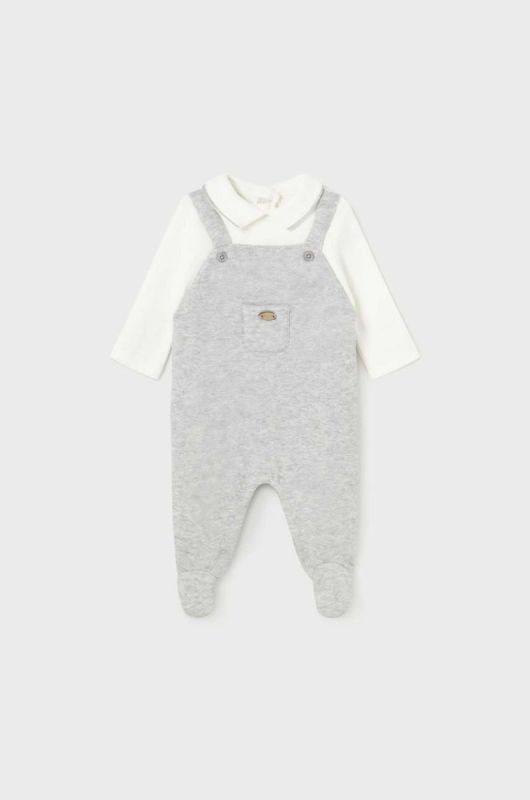 Дитячі повзунки Mayoral Newborn колір сірий (3546201)