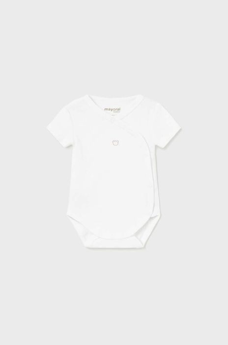 Дитяче бавовняне боді Mayoral Newborn колір білий (3428040)