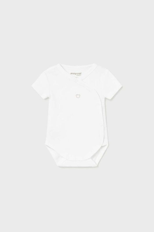 Дитяче бавовняне боді Mayoral Newborn колір білий (3428040)